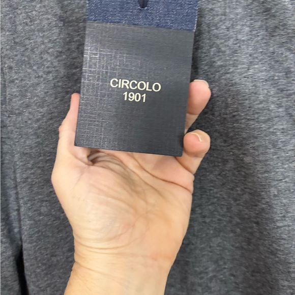 NWT Circolo 1901 Heather Gray Men’s Double Melange Dress Pant - Picture 3 of 6